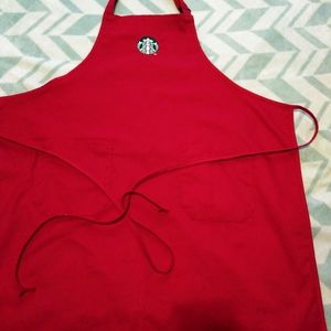 Red Starbucks Apron
